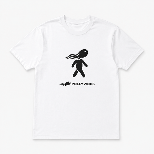Pollywogs Mascot Tee - White